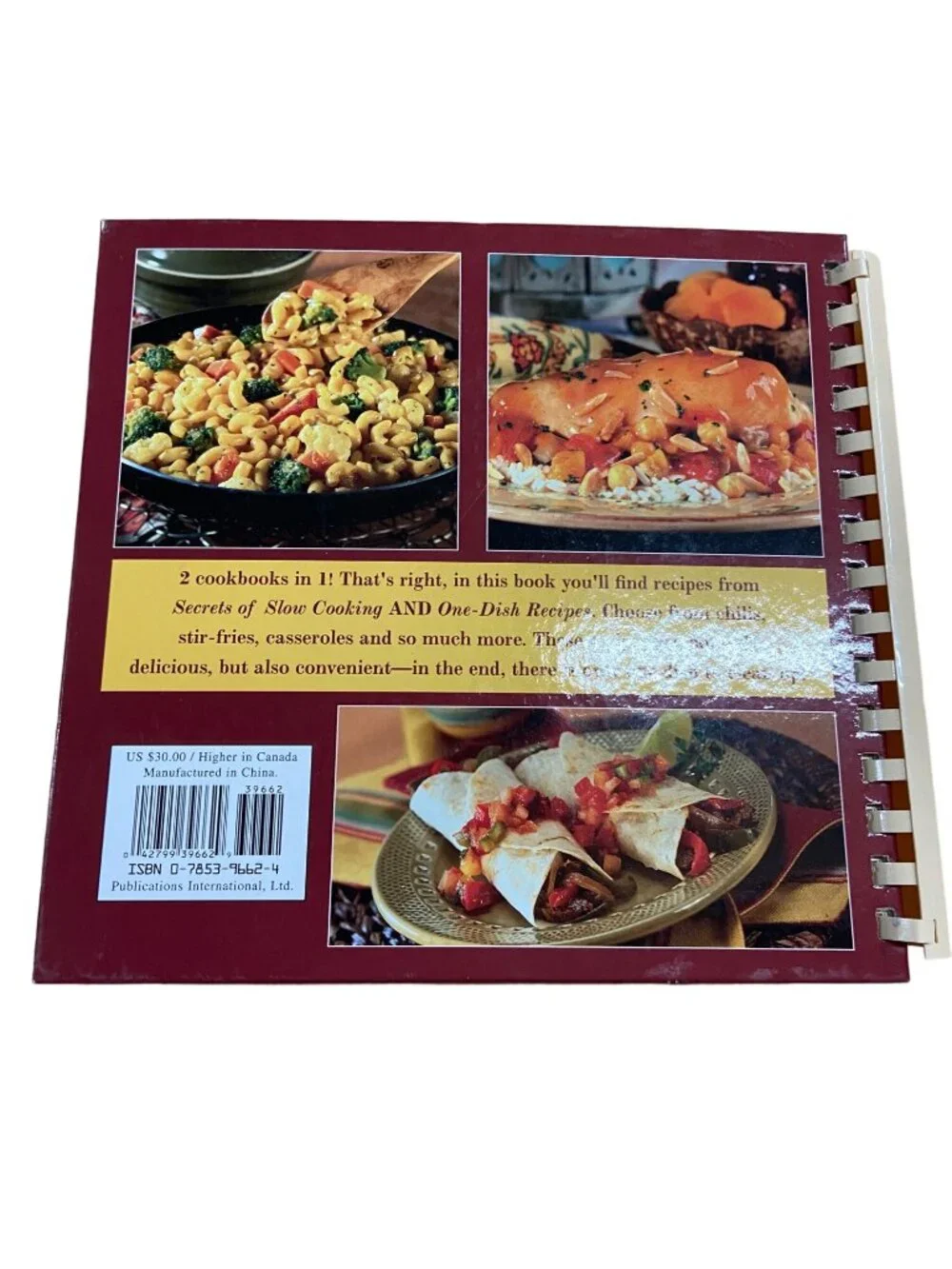 Favorite Brand Name Cookbook One-Dish Recipes & Slow Cooking 2003 Spiral